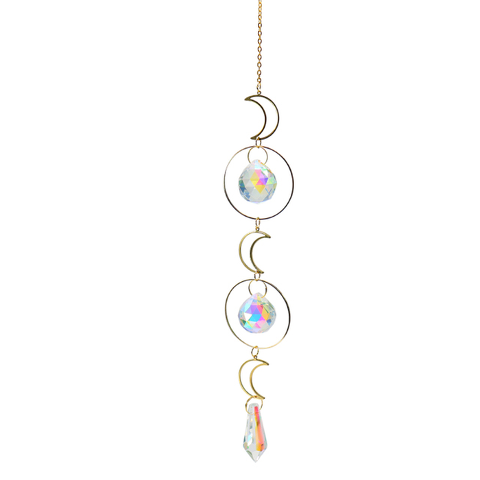 Prism Suncatcher,Hanging Window Crystals,Rainbow Light Catcher,Crystal Sun 50Mm Catcher,Summer Gift,Octagon Beads