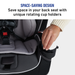 Graco SlimFit 3-in-1 Convertible Car Seat, Saves Space in Your Back Seat, Darcie