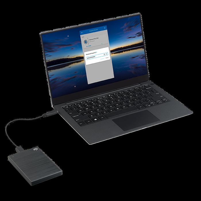 Seagate Backup Plus Slim Portable Drive USB 3.0, Black