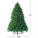 Gymax 6Ft Artificial Christmas Fir Tree W/ 1250 Premium Hinged Branch Tips