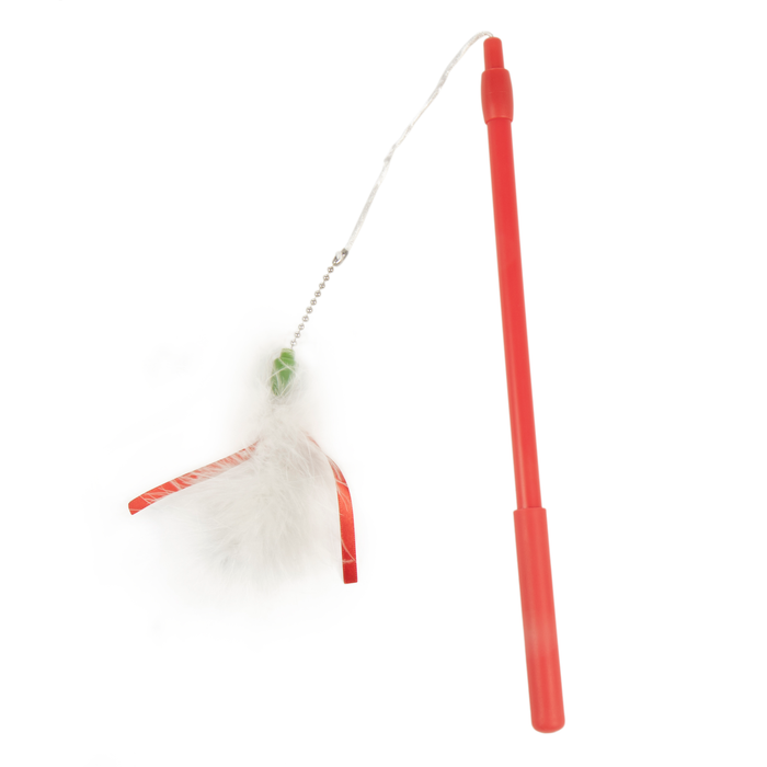 Smartykat Festive Flyer Holiday Extendable Wand Cat Toy