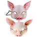 Halloween 3D Tiger Pig Animal Half Face Mask Masquerade Party Cosplay Costume M89E