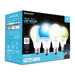 Merkury Innovations Dimmable 75W Equivalent Wi-Fi Smart Bulb, Color, (4 Pack)