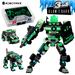 Jitterygit Robot Police STEM Building Toy for Boys | Glow in the Dark Christmas Special Edition | 3 in 1 Best Gift Toy for Boys Ages 7 8 9 10 11 12 13 14