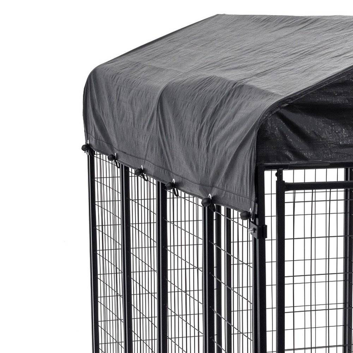 Bundle: Lucky Dog Uptown Welded Wire Kennel Heavy Duty Dog Cage & Wire Kennel Play Pen