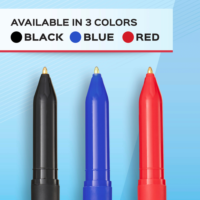 Paper Mate Ballpoint Pens, Write Bros. Blue Ink Pen, Medium Point, 60 Count