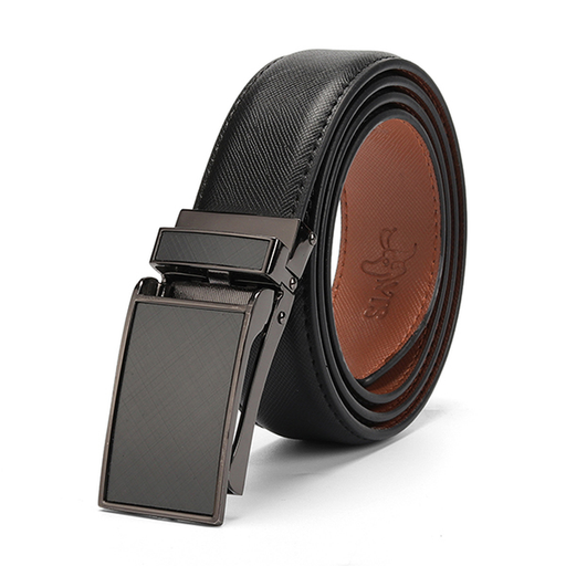[Dwts]Belt Male Men&#39;S Belt Genuine Leather Strap Luxury Brand Automatic Buckle Belts for Men Belts Cummerbunds Cinturon Hombre
