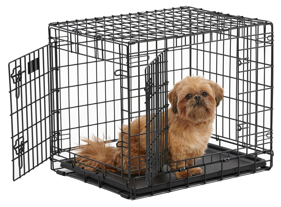 MidWest Homes For Pets Ultima Pro Extra-Strong Double Door Metal Dog Crate, 48"L