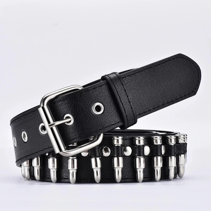 New Fashion Ladies Leather Punk Belt Hollow Rivet Luxury Brand Belt Personality Rock Wild Adjustable Young Trend Belt2021New