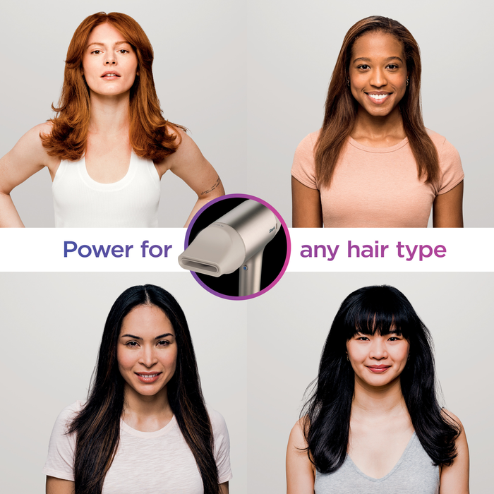 Shark Hyperair Fast-Drying Hair Blow Dryer with IQ Styling Concentrator Attachment, Auto Presets, for Straight, Wavy, and Curly Hair, No Heat Damage, Ionic, Less Frizz, More Shine (HD101)