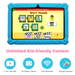 Contixo 7" Kids Tablet 16GB Wi-Fi Android Tablet for Kids Bluetooth Parental Control Pre-Installed Learning Tablet App for Toddlers Children Kid-Proof Protective Case, V8-2 Blue