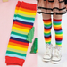 2019 Brand New Baby Boy Girl Rainbow Striped Stockings Colorful Soft Crawling Knee Pads Elbow Pads Protector Leg Warmers 1-3T