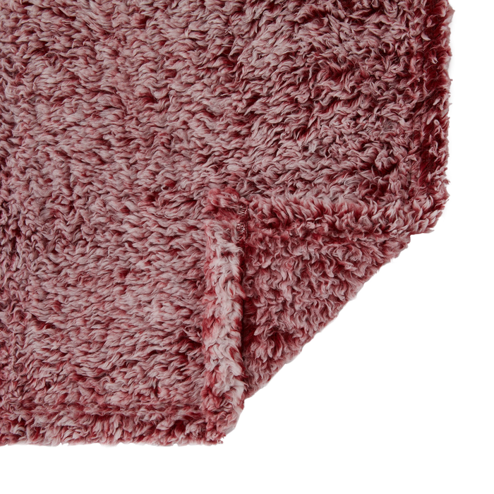 Mainstays Extra Plush Lightweight Sherpa Throw Blanket, 50" X 60", Red