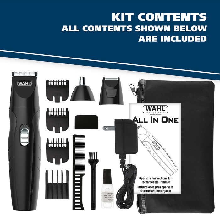 Wahl All-In-One Rechargeable Trimmer/Grooming Kit - Model 9685-200W
