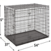 MidWest Homes for Pets XXL Giant Dog Crate | 54-Inch Long Ginormous Dog Crate Ideal for a Great Dane, Mastiff, St. Bernard & Other XXL Dog Breeds