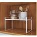 Kitchen Supplies Layered Storage Rack Double-Layer Cabinet Bowl and Dish Storage Rack Sink Side Plate Drain Rack Countertop Rack