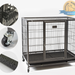 Homey Pet Stackable Dog Cage with Wheel & Tray, 37"L x 23"W x 31"H