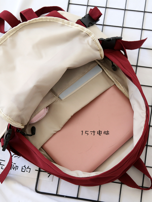 Japanese Work Clothes Women&#39;S Backpack for Girls Panelled Middle High School Bags for Teens Waterproof Women Backpack Luxury New