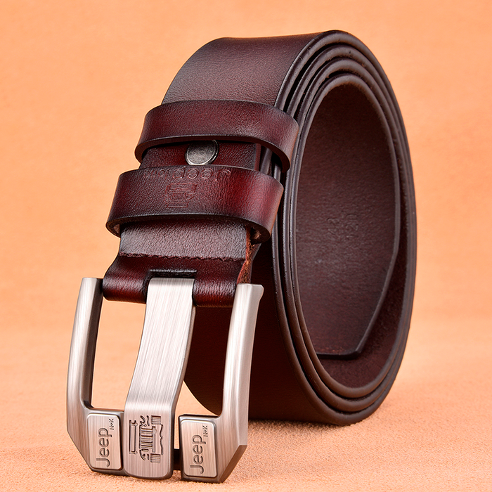 NO.ONEPAUL Genuine Leather for Men High Quality Black Buckle Jeans Belt Cowskin Casual Belts Business Belt Cowboy Waistband