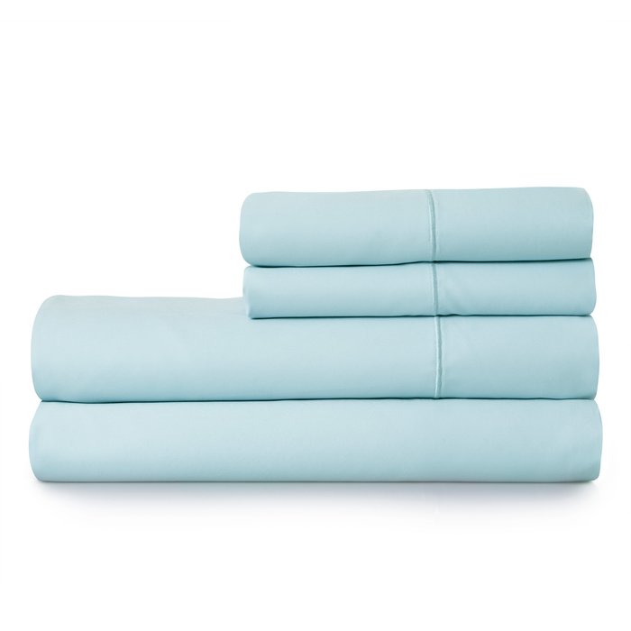 Hotel Style 600 Thread Count 100% Egyptian Cotton Sheet Set, Queen, Baby Blue, 4-Pieces