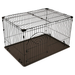 IRIS USA, Wire Dog Cage - Crate, Small, 23.6"L x 17.7"W x 15.9"H, Silver
