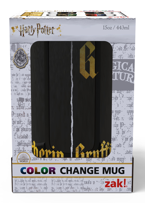 Zak Designs Harry Potter Color Change 15 Ounce Mug, Gryffindor, Hufflepuff, Ravenclaw, and Slytherin
