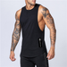 Fashion Workout Gym Mens Tank Top Vest Muscle Sleeveless Sportswear Shirt Stringer Clothing Bodybuilding Singlets Cotton Fitness