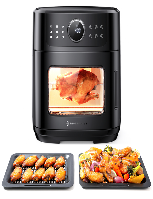 Taotronics Air Fryer 1700W 13 Quart 9 in 1 Air Fryer Oven Oilless Cooker with Rotisserie