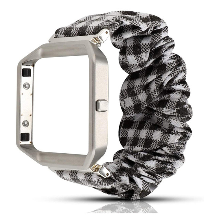 Scrunchie Elastic Strap for Fitbit Blaze Nylon Sport Loop Band Watch Bracelet Adjustable Classical Wrist Strap Replacement Band