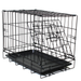 Paws & Pals Double-Door Wire Dog Crate with Tray, X-Large, 48"L