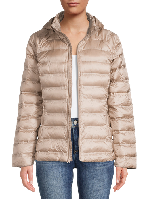Time and Tru Women'S Packable Puffer Jacket