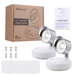 LED Closet Lights, Wireless Puck Lights Battery Operated under Cabinet Lighting with Remote 4000K Dimmable under Cabinet Lights Ideal for Showcase, 2 Pack