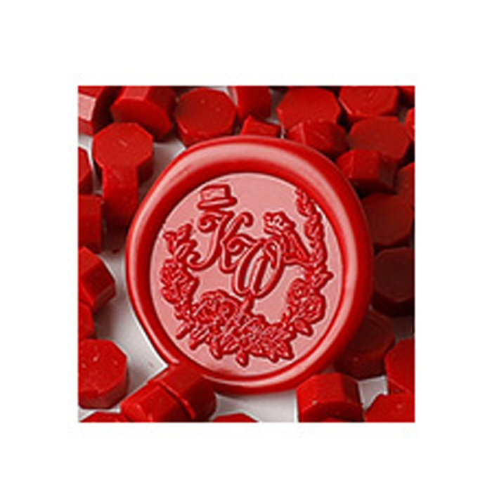 100Pcs/Bag Retro Wax Seal Colored Wax Beads Scapbooking Octagon Sealing Stamp for Envelope Letter Wedding Invitation DIY Supplie