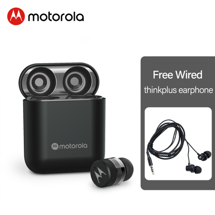Motorola True Wireless Earphone Bluetooth 5.0 Noise Reduction Headset Support Smart Voice Alexa, Siri, Google Assistant