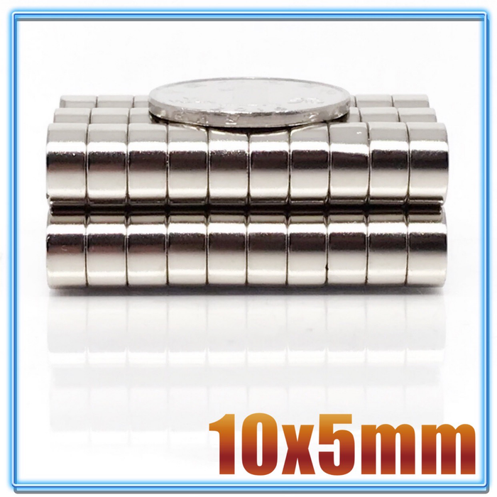 10/20/50/100 Pcs 10X5 Neodymium Magnet 10Mm X 5Mm N35 Ndfeb round Super Powerful Strong Permanent Magnetic Imanes Disc 10*5