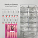 Gel Nails Extension System Full Cover Sculpted Clear Stiletto Coffin False Nail Tips 240Pcs/Bag