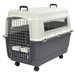 SportPet Designs Plastic Kennels Rolling Plastic Airline Approved Wire Door Travel Dog Crate, X-Large