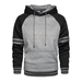 Men&#39;S Patchwork Hooded Sweatshirt Hoodies Clothing Casual Loose Fleece Warm Streetwear Male Fashion Autumn Winter Outwear