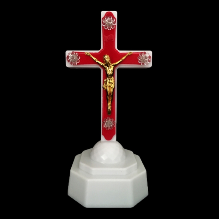 LED Light Christ Jesus Lcon Cross Home Church Pray Ornaments Church Souvenirs