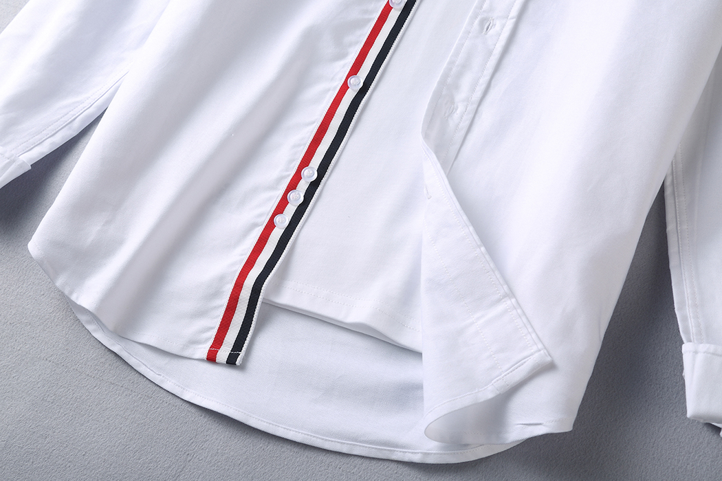2021 Autumn Men Shirt Blouse Oxford Casual Long-Sleeved Classic Deign Stiped Cotton High Quality Thin Top Korean