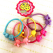 50Pcs/Lot Girl Mini Hair Band Fashion Candy Color Rubber Ties Ring Elastic Hair Rope Ponytail Holder for Kids Hair Accessories