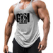 Workout Sports Sleeveless Shirt Brand Gym Mens Back Tank Top Muscle Fashion Singlets Stringer Clothing Bodybuilding Fitness Vest