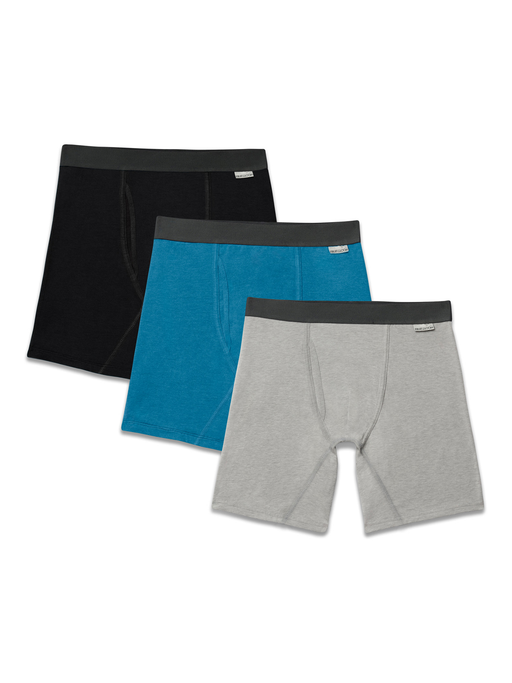 Fruit of the Loom Men'S Crafted Comfort Assorted Boxer Brief 3 Pack