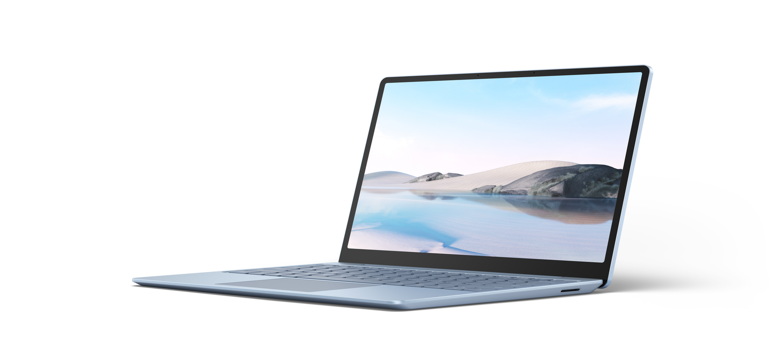 Microsoft Surface Laptop Go, 12.4" Touchscreen, Intel Core i5-1035G1, 8GB Memory, 128GB SSD, Ice Blue, THH-00024