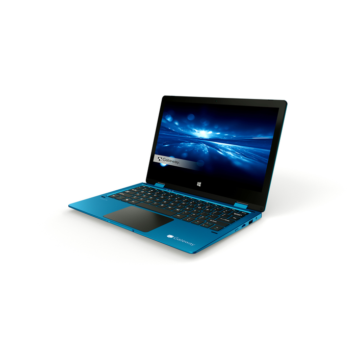 Gateway Notebook 11.6" Touchscreen 2-In-1S Laptop, Intel Celeron N4020, 4GB RAM, 64GB HD, Windows 10 Home, Blue, GWTC116-2BL