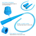 Vacuum Hose for Vacuum Cleaner Head Fitting Dust Cleaner Pipe Vacuum Lint Hoses for Home Office Cleaning Tools Accessories