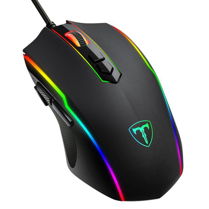 Victsing T16 Wired Gaming Mouse 8 Programmable Button 7200 DPI USB Computer Mouse Gamer Mice with RGB Backlight for PC Laptop