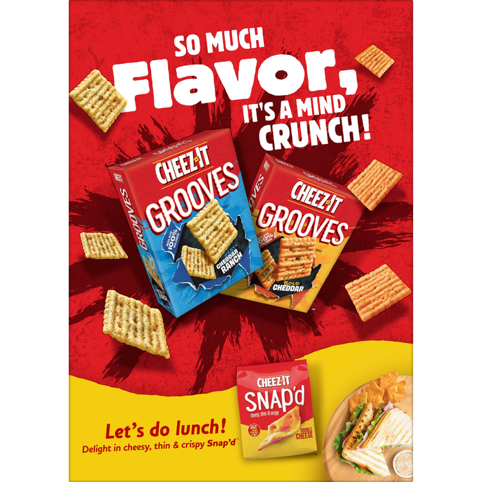 Cheez-It Cheese Crackers, Baked Snack Crackers, Office and Kids Snacks, Original, 21oz, 1 Box