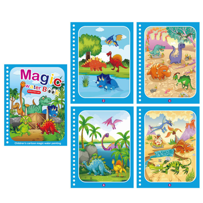 Children Magical Book Water Drawing Montessori Toys Reusable Coloring Book Magic Water Drawing Book Sensory Early Education Toys