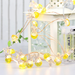 LED Bunny Carrot Light String Easter Decoration Waterproof Battery Box Cute Cartoon Lanterns New Year Holiday Party Decoration